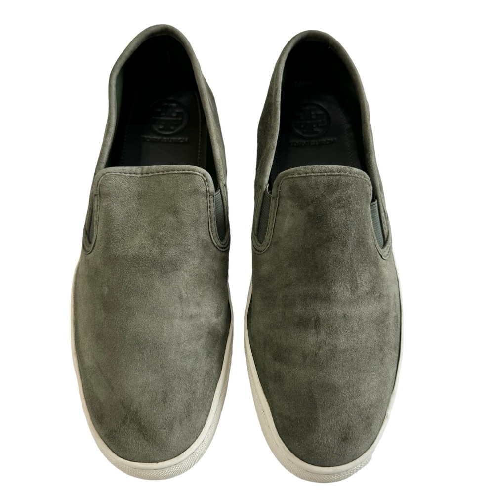 Tory Burch Jesse Olive Suede Slip-On Sneaker Size 10M - Picture 5 of 16